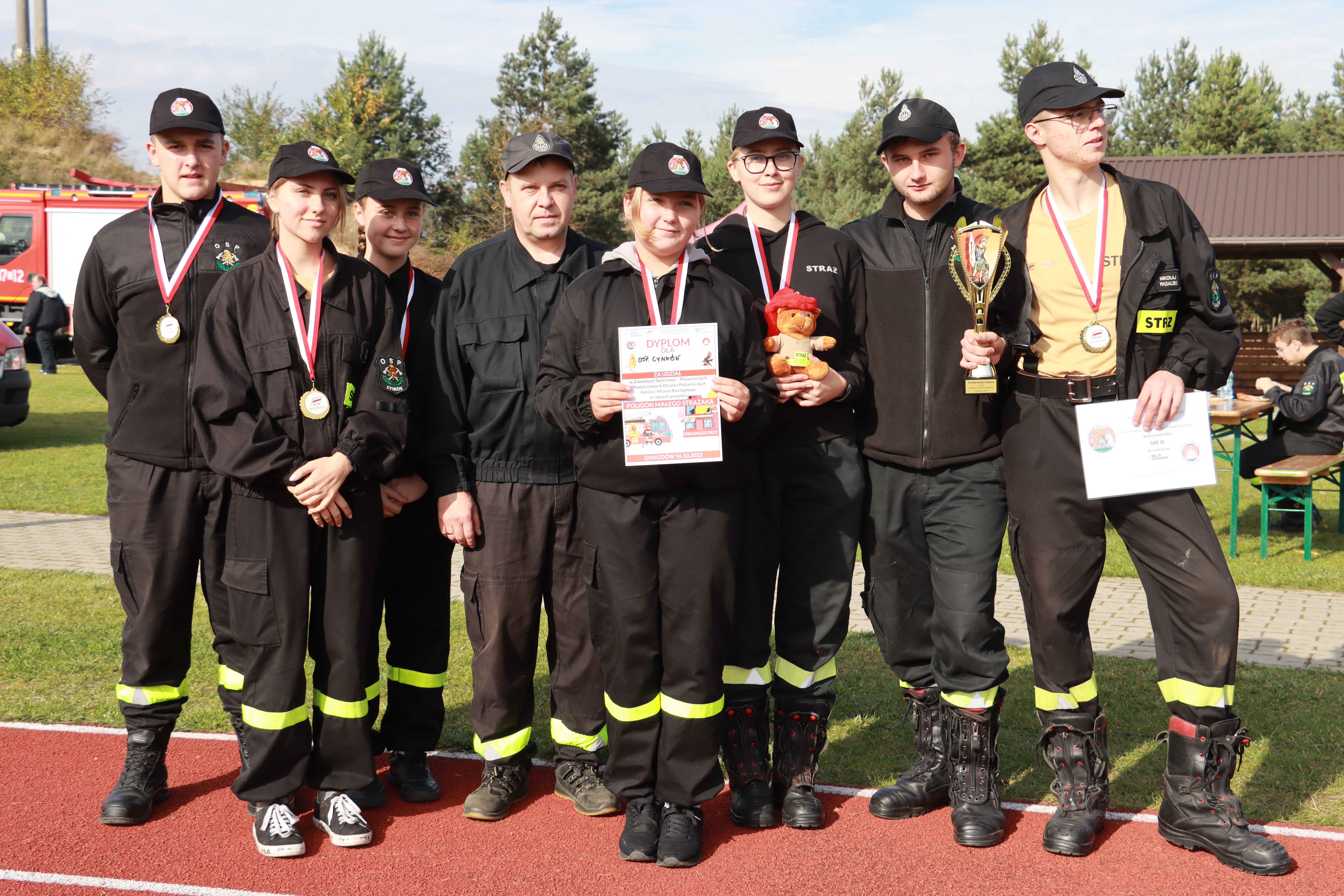 Fotorelacja Poligon Małego Strażaka zawody Koziegłowy