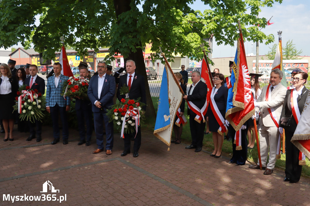 Fotorelacja: Obchody Święta Konstytucji 3 Maja w Myszkowie