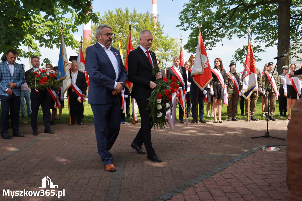 Fotorelacja: Obchody Święta Konstytucji 3 Maja w Myszkowie