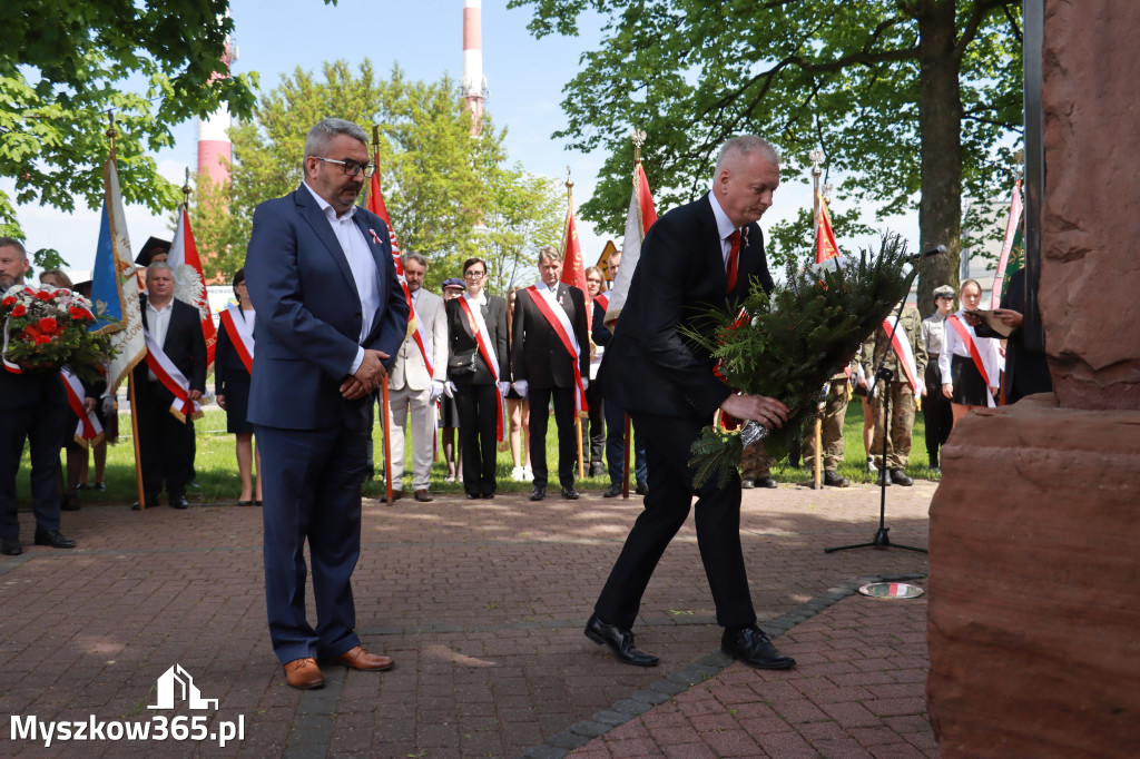 Fotorelacja: Obchody Święta Konstytucji 3 Maja w Myszkowie