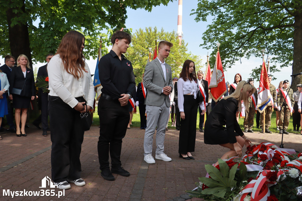 Fotorelacja: Obchody Święta Konstytucji 3 Maja w Myszkowie