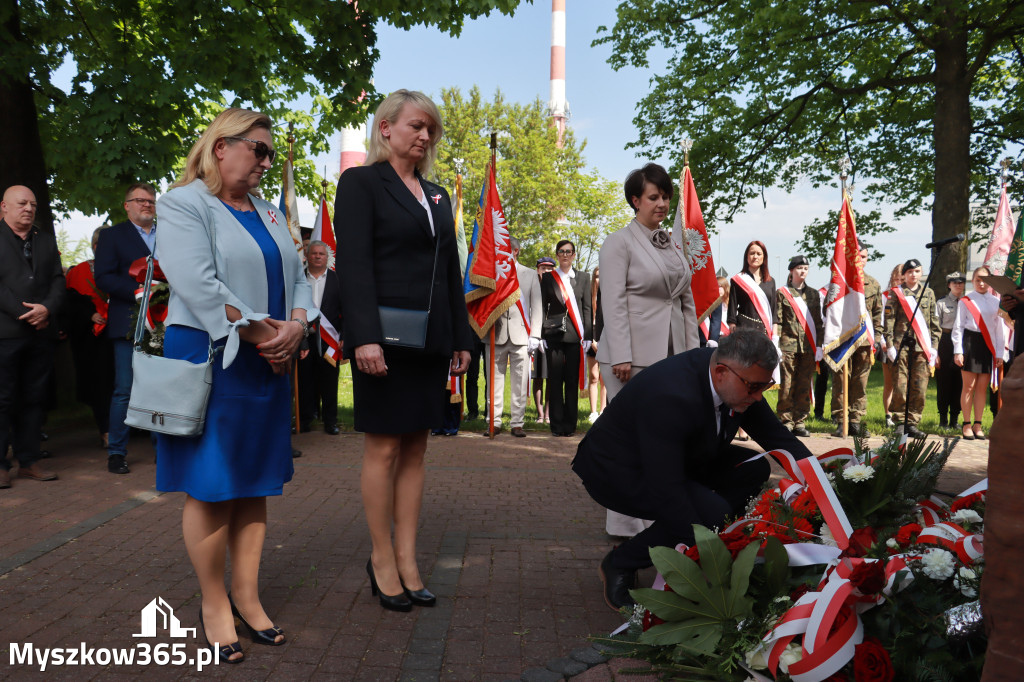 Fotorelacja: Obchody Święta Konstytucji 3 Maja w Myszkowie