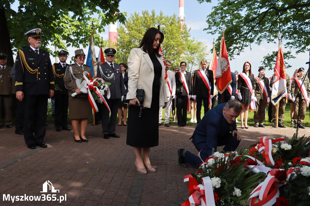Fotorelacja: Obchody Święta Konstytucji 3 Maja w Myszkowie