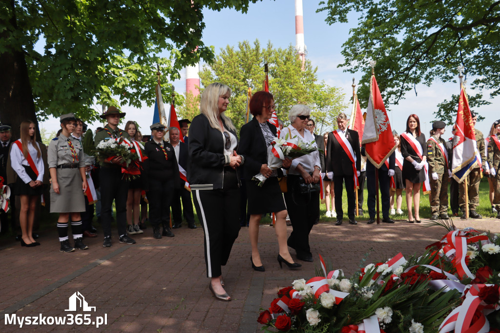 Fotorelacja: Obchody Święta Konstytucji 3 Maja w Myszkowie