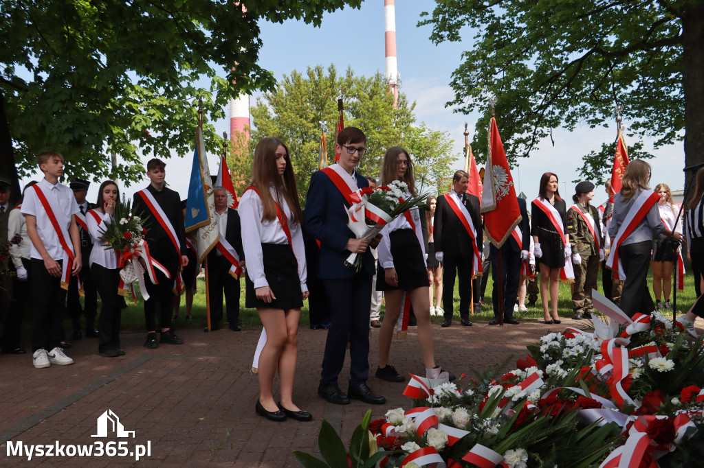 Fotorelacja: Obchody Święta Konstytucji 3 Maja w Myszkowie
