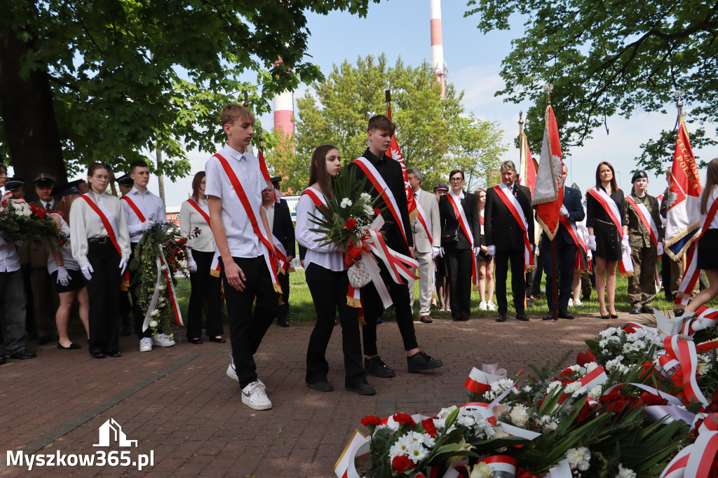 Fotorelacja: Obchody Święta Konstytucji 3 Maja w Myszkowie