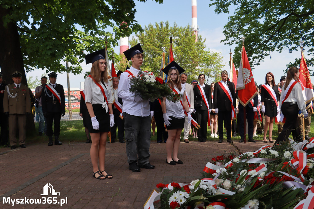 Fotorelacja: Obchody Święta Konstytucji 3 Maja w Myszkowie
