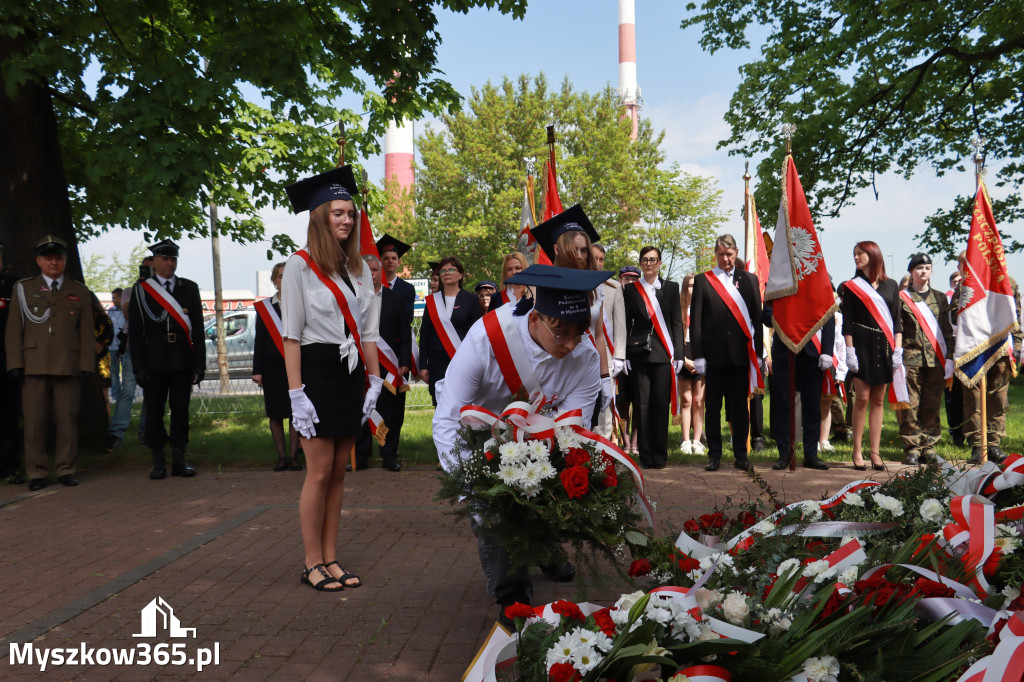 Fotorelacja: Obchody Święta Konstytucji 3 Maja w Myszkowie