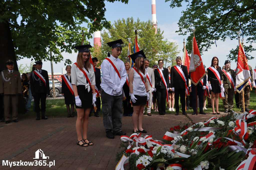 Fotorelacja: Obchody Święta Konstytucji 3 Maja w Myszkowie