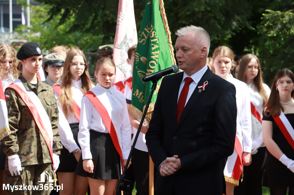 Fotorelacja: Obchody Święta Konstytucji 3 Maja w Myszkowie