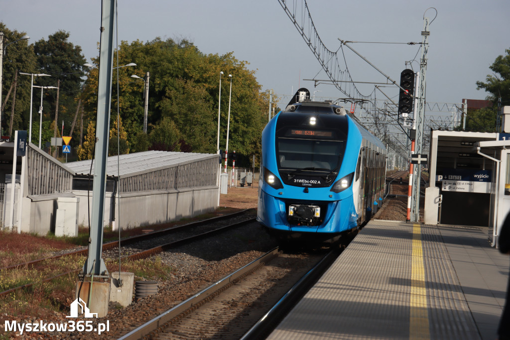 Fotorelacja: Inauguracyjny przejazd pociągu Częstochowa Kraków przez Poraj