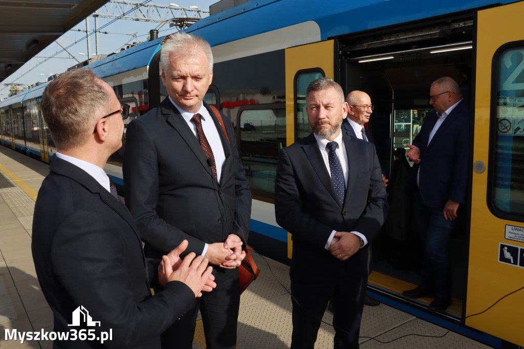 Fotorelacja: Inauguracyjny przejazd pociągu Częstochowa Kraków przez Myszków