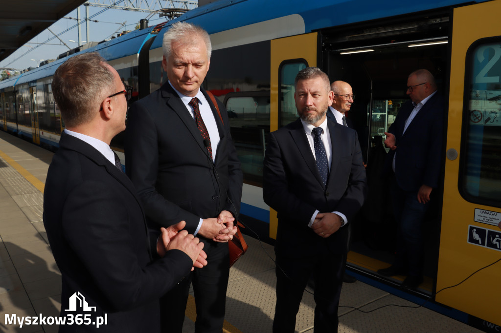 Fotorelacja: Inauguracyjny przejazd pociągu Częstochowa Kraków przez Myszków