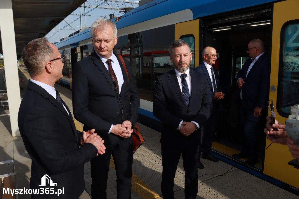Fotorelacja: Inauguracyjny przejazd pociągu Częstochowa Kraków przez Myszków