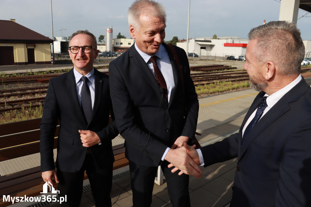 Fotorelacja: Inauguracyjny przejazd pociągu Częstochowa Kraków przez Myszków