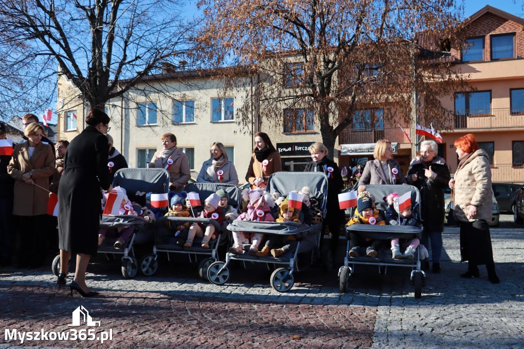 Fotorelacja I: Obchody 107. ROCZNICY ODZYSKANIA NIEPODLEGŁOŚCI na rynku w Koziegłowach