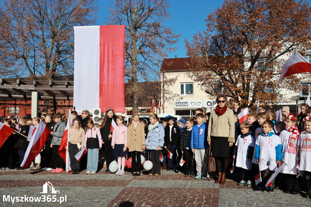Fotorelacja I: Obchody 107. ROCZNICY ODZYSKANIA NIEPODLEGŁOŚCI na rynku w Koziegłowach