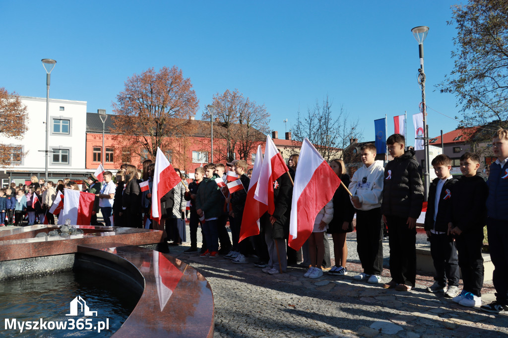 Fotorelacja I: Obchody 107. ROCZNICY ODZYSKANIA NIEPODLEGŁOŚCI na rynku w Koziegłowach