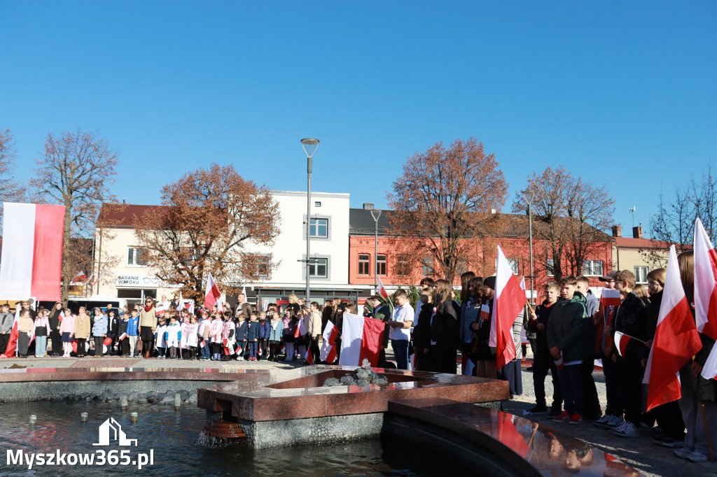 Fotorelacja I: Obchody 107. ROCZNICY ODZYSKANIA NIEPODLEGŁOŚCI na rynku w Koziegłowach