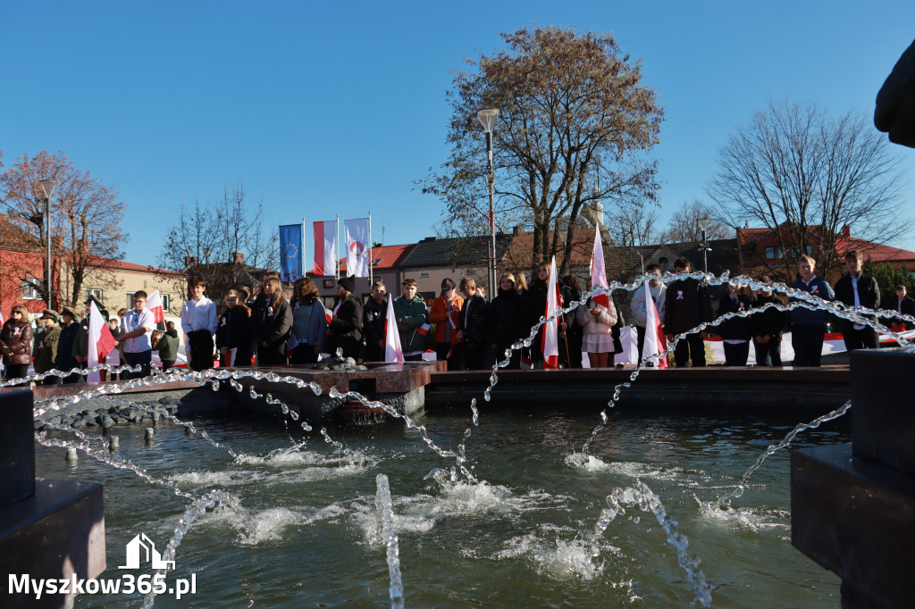 Fotorelacja I: Obchody 107. ROCZNICY ODZYSKANIA NIEPODLEGŁOŚCI na rynku w Koziegłowach