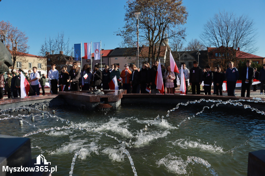 Fotorelacja I: Obchody 107. ROCZNICY ODZYSKANIA NIEPODLEGŁOŚCI na rynku w Koziegłowach