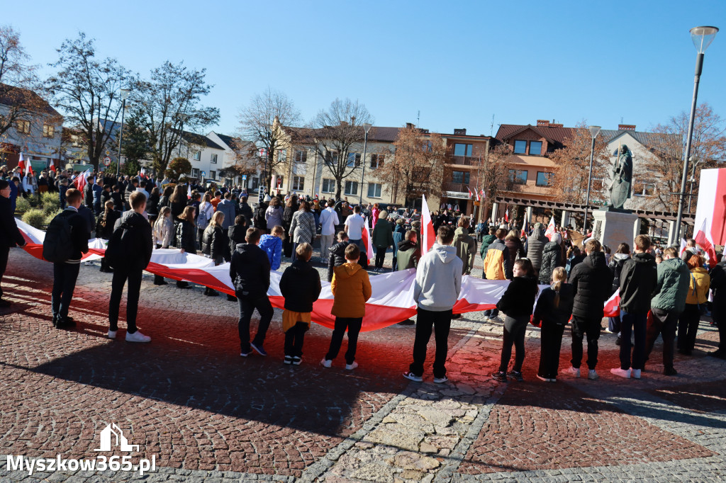 Fotorelacja I: Obchody 107. ROCZNICY ODZYSKANIA NIEPODLEGŁOŚCI na rynku w Koziegłowach