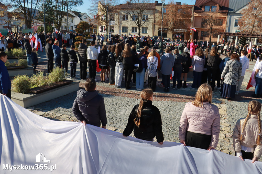 Fotorelacja I: Obchody 107. ROCZNICY ODZYSKANIA NIEPODLEGŁOŚCI na rynku w Koziegłowach