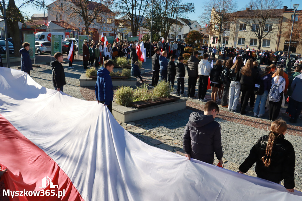 Fotorelacja I: Obchody 107. ROCZNICY ODZYSKANIA NIEPODLEGŁOŚCI na rynku w Koziegłowach