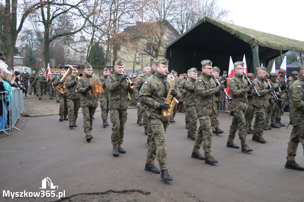 Fotorelacja: Uroczysta przysięga wojskowa 13. Śląskiej Brygady Obrony Terytorialnej w Myszkowie