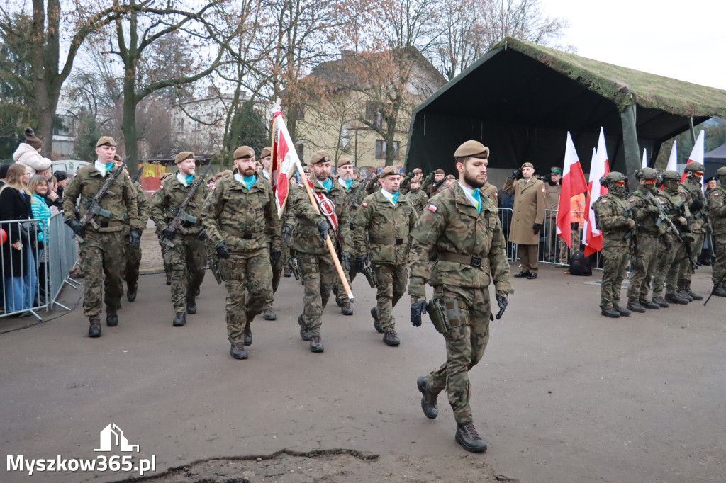 Fotorelacja: Uroczysta przysięga wojskowa 13. Śląskiej Brygady Obrony Terytorialnej w Myszkowie