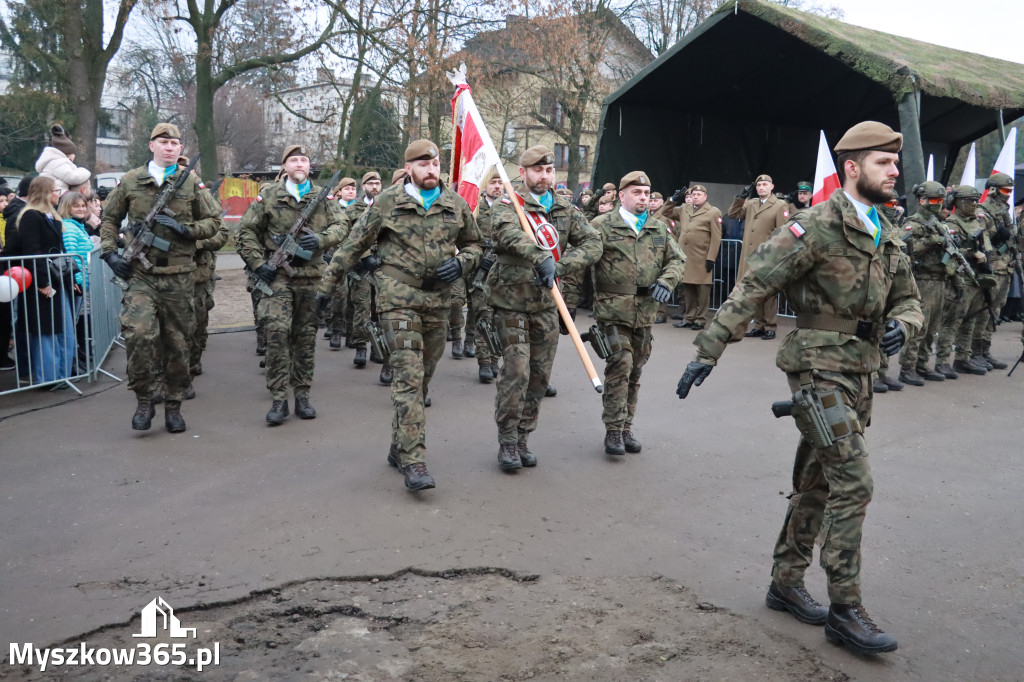 Fotorelacja: Uroczysta przysięga wojskowa 13. Śląskiej Brygady Obrony Terytorialnej w Myszkowie