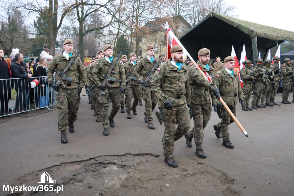 Fotorelacja: Uroczysta przysięga wojskowa 13. Śląskiej Brygady Obrony Terytorialnej w Myszkowie