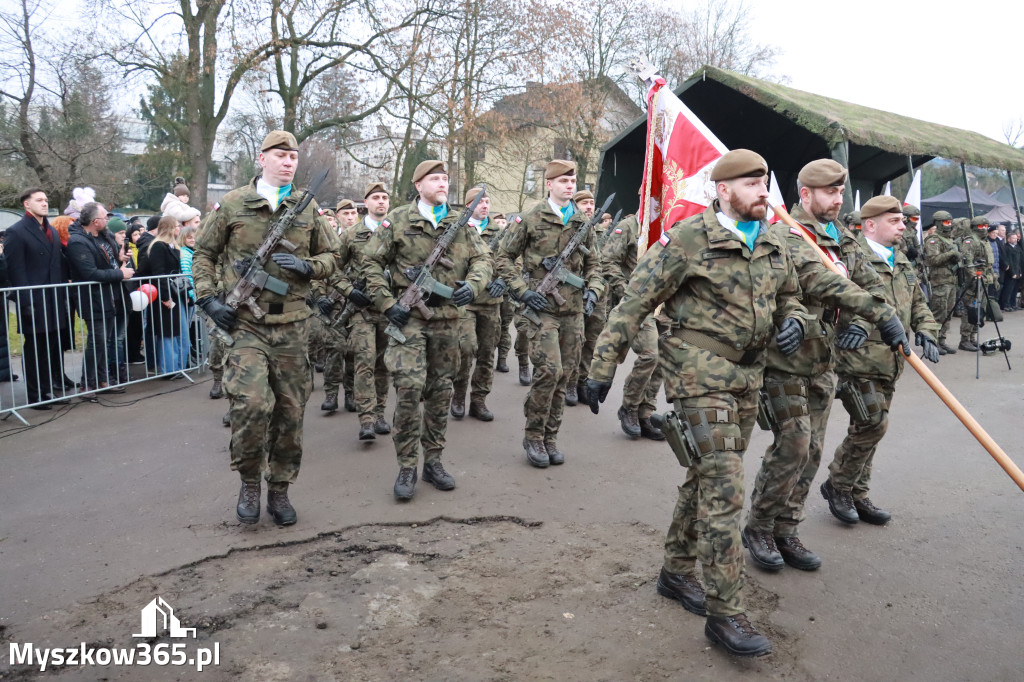 Fotorelacja: Uroczysta przysięga wojskowa 13. Śląskiej Brygady Obrony Terytorialnej w Myszkowie