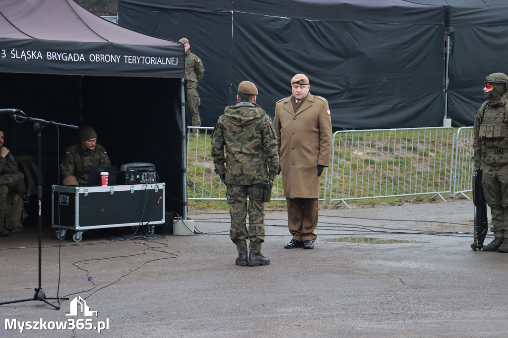 Fotorelacja: Uroczysta przysięga wojskowa 13. Śląskiej Brygady Obrony Terytorialnej w Myszkowie