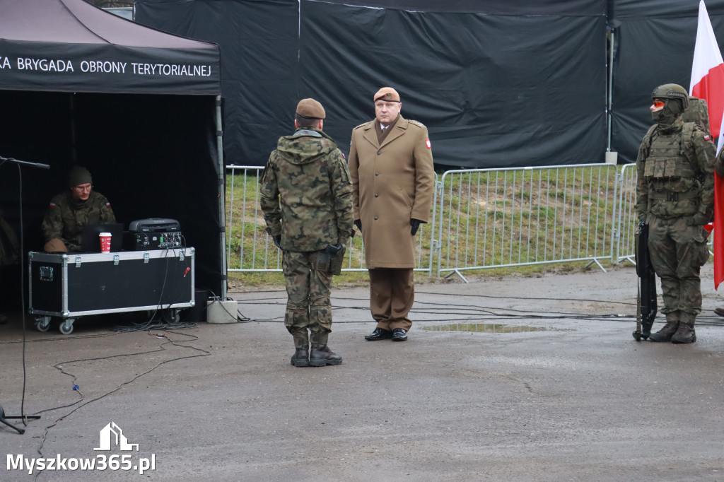 Fotorelacja: Uroczysta przysięga wojskowa 13. Śląskiej Brygady Obrony Terytorialnej w Myszkowie
