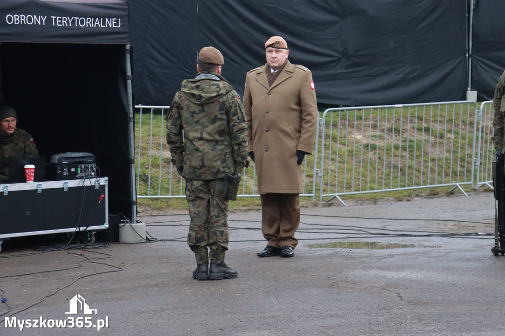 Fotorelacja: Uroczysta przysięga wojskowa 13. Śląskiej Brygady Obrony Terytorialnej w Myszkowie