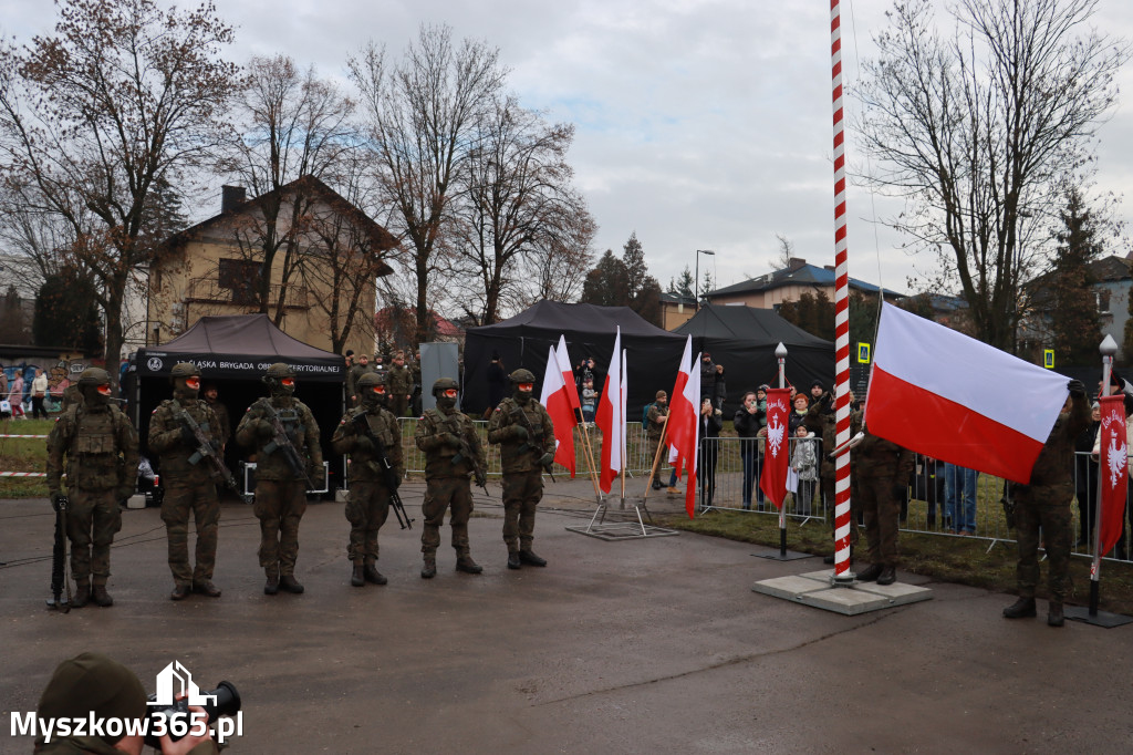 Fotorelacja: Uroczysta przysięga wojskowa 13. Śląskiej Brygady Obrony Terytorialnej w Myszkowie