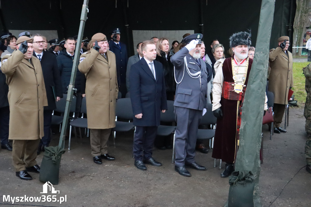 Fotorelacja: Uroczysta przysięga wojskowa 13. Śląskiej Brygady Obrony Terytorialnej w Myszkowie