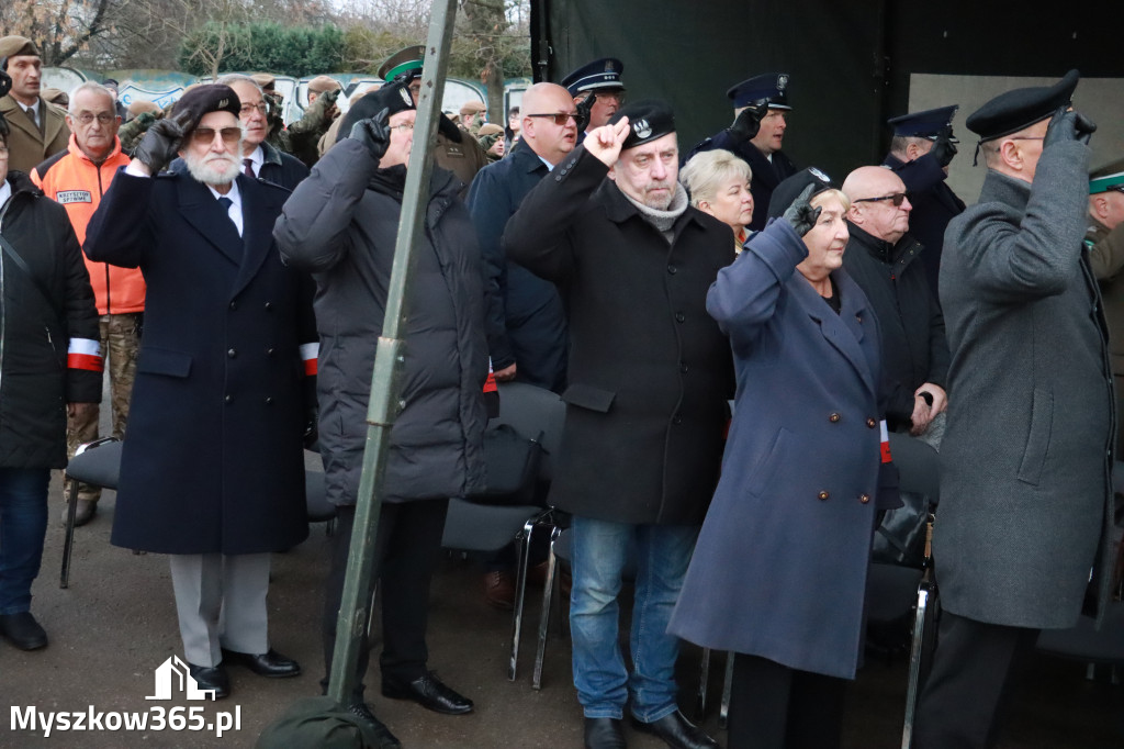 Fotorelacja: Uroczysta przysięga wojskowa 13. Śląskiej Brygady Obrony Terytorialnej w Myszkowie