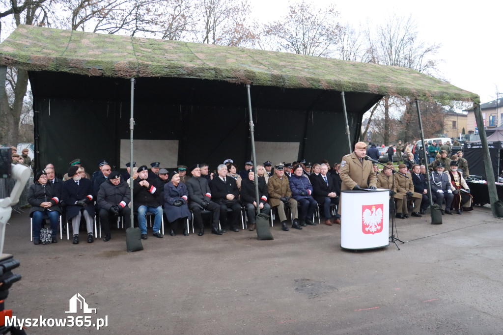 Fotorelacja: Uroczysta przysięga wojskowa 13. Śląskiej Brygady Obrony Terytorialnej w Myszkowie