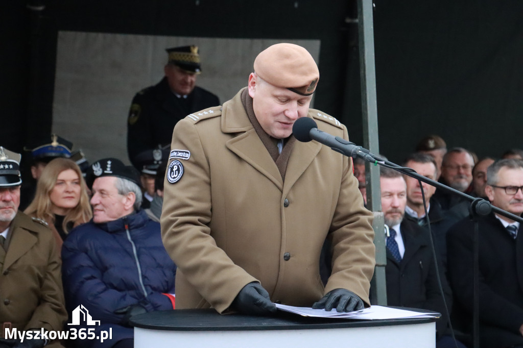 Fotorelacja: Uroczysta przysięga wojskowa 13. Śląskiej Brygady Obrony Terytorialnej w Myszkowie