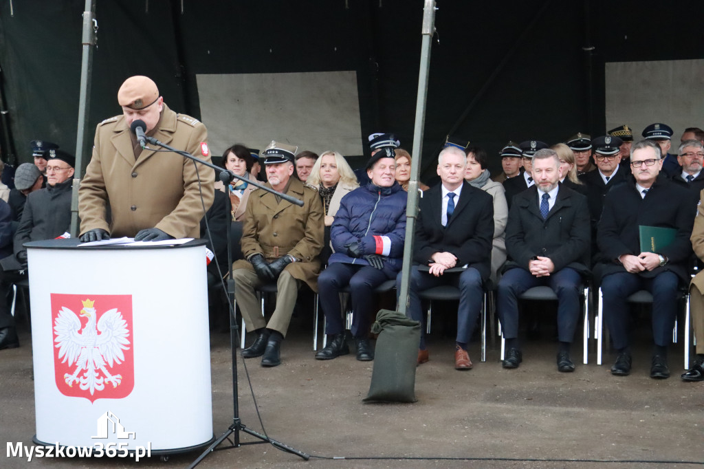 Fotorelacja: Uroczysta przysięga wojskowa 13. Śląskiej Brygady Obrony Terytorialnej w Myszkowie