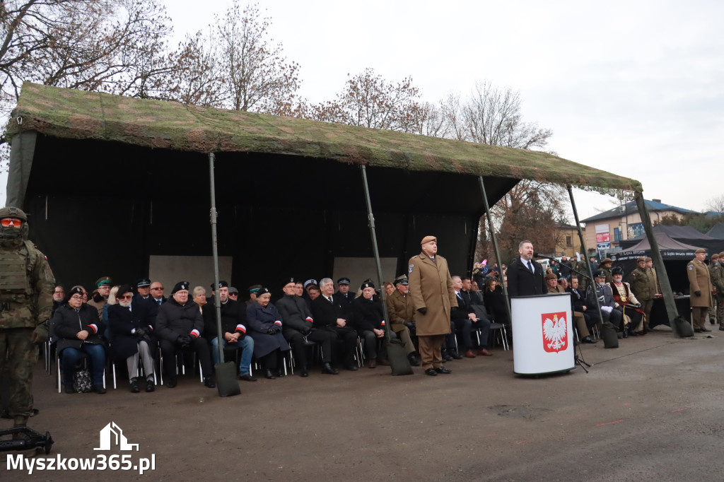 Fotorelacja: Uroczysta przysięga wojskowa 13. Śląskiej Brygady Obrony Terytorialnej w Myszkowie
