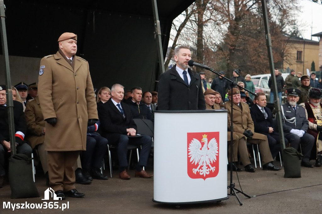 Fotorelacja: Uroczysta przysięga wojskowa 13. Śląskiej Brygady Obrony Terytorialnej w Myszkowie