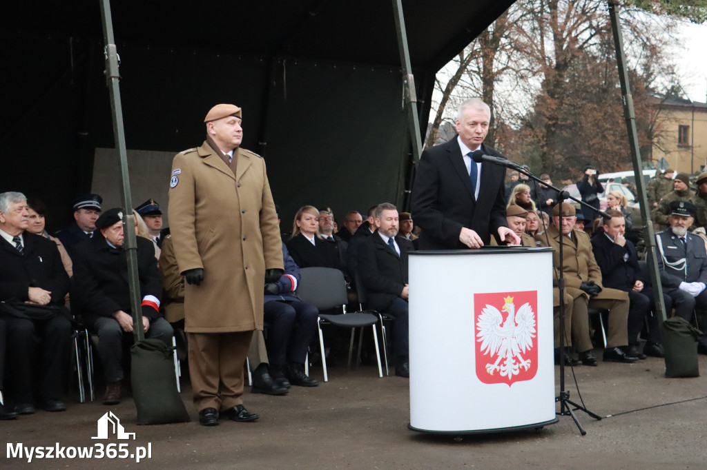 Fotorelacja: Uroczysta przysięga wojskowa 13. Śląskiej Brygady Obrony Terytorialnej w Myszkowie