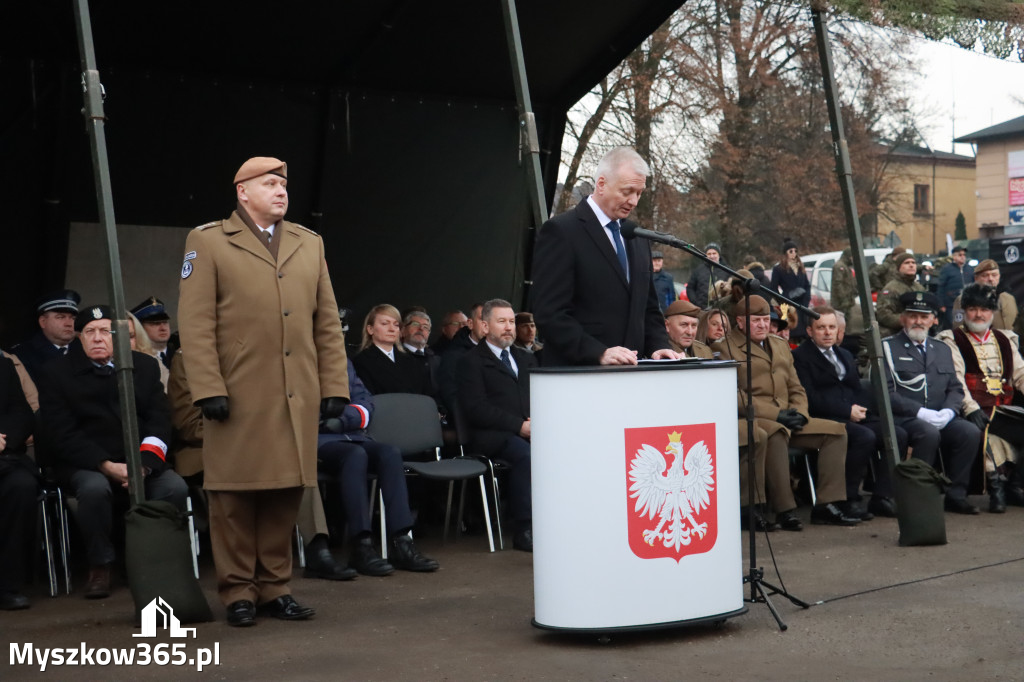 Fotorelacja: Uroczysta przysięga wojskowa 13. Śląskiej Brygady Obrony Terytorialnej w Myszkowie