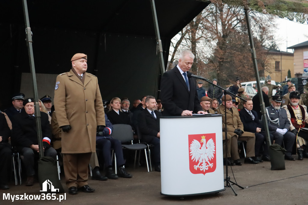 Fotorelacja: Uroczysta przysięga wojskowa 13. Śląskiej Brygady Obrony Terytorialnej w Myszkowie