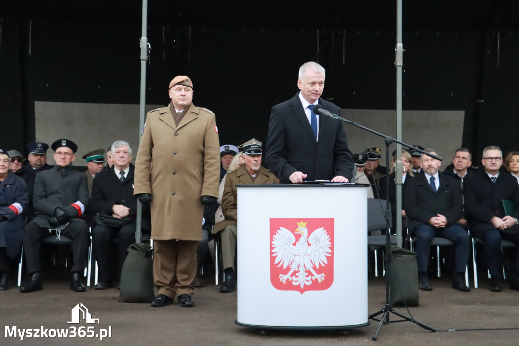 Fotorelacja: Uroczysta przysięga wojskowa 13. Śląskiej Brygady Obrony Terytorialnej w Myszkowie