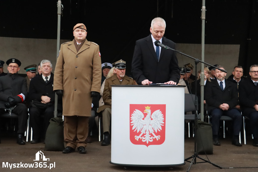 Fotorelacja: Uroczysta przysięga wojskowa 13. Śląskiej Brygady Obrony Terytorialnej w Myszkowie