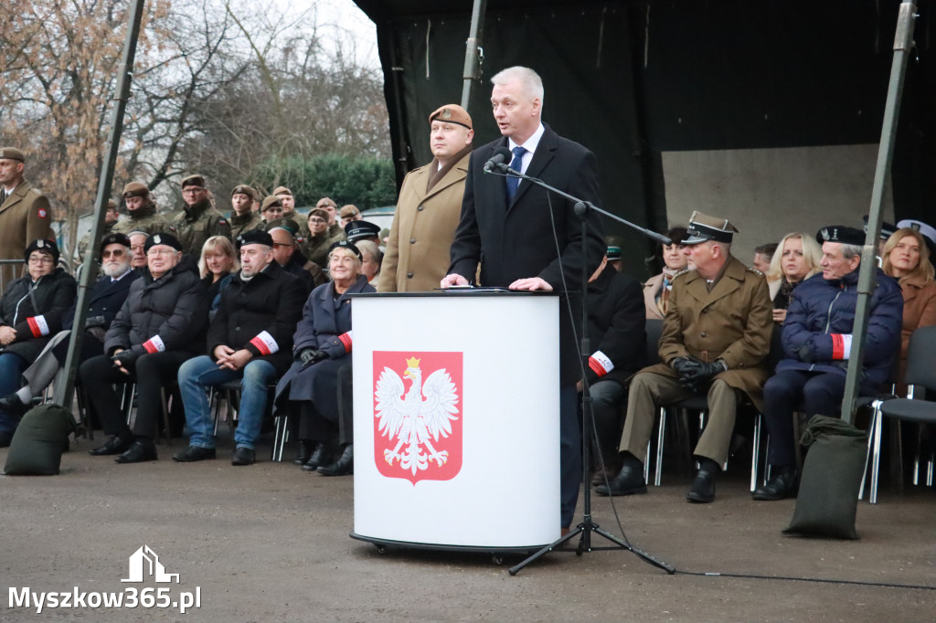 Fotorelacja: Uroczysta przysięga wojskowa 13. Śląskiej Brygady Obrony Terytorialnej w Myszkowie
